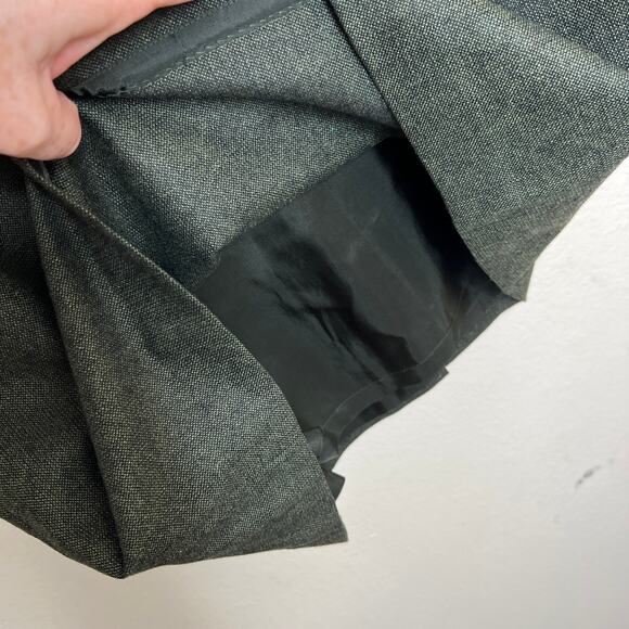 Loft Black Gray Wool Blend Skirt 12 - Picture 4 of 10